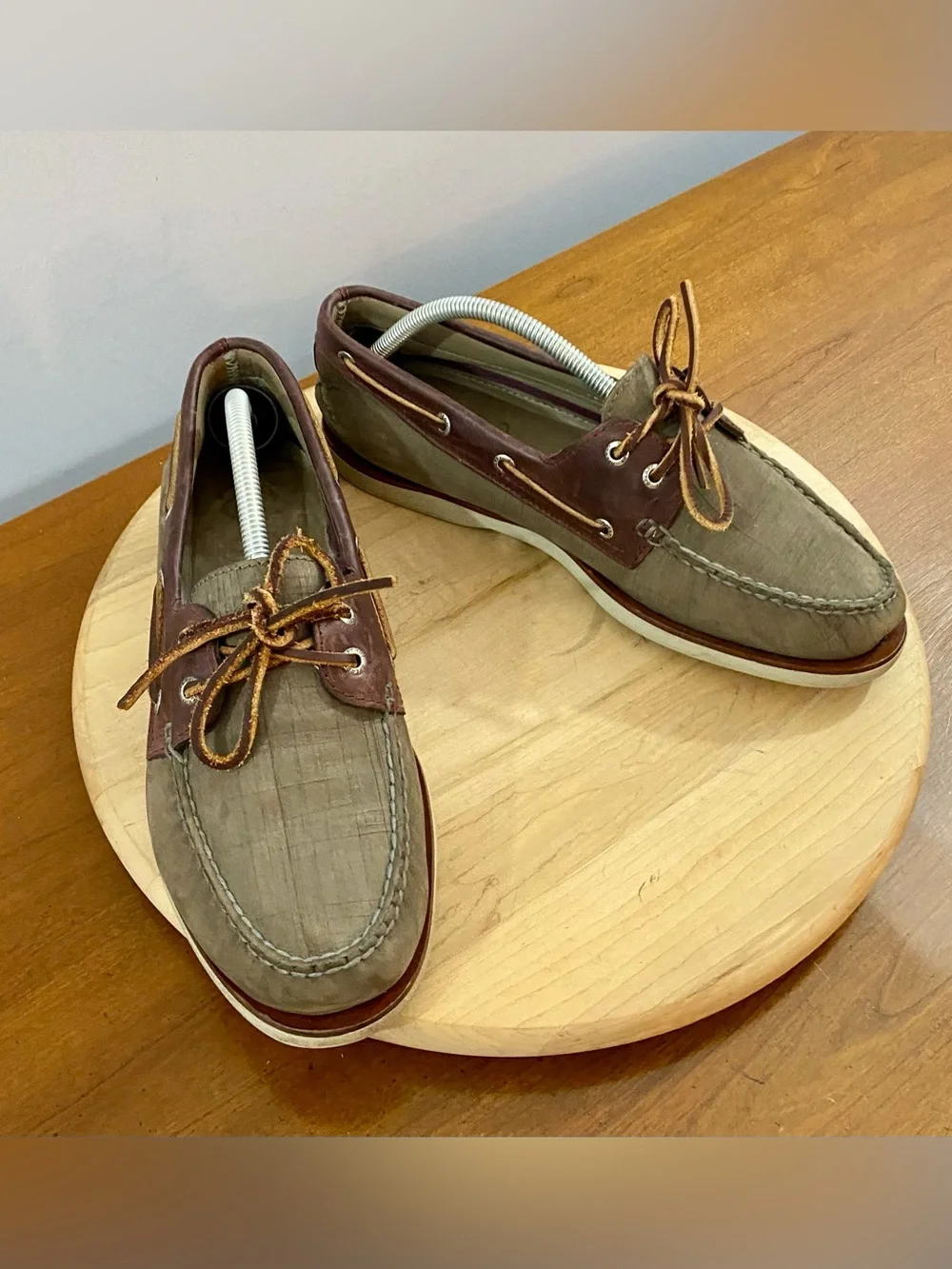 Sperry Gold Cup Mens 10.5 M Original Boat Shoes Two Tone Leather Brown Top-Sider
